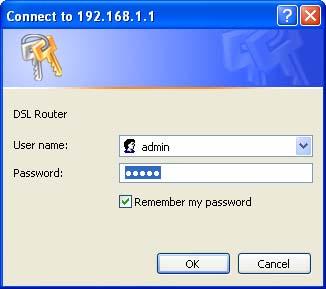 DSL-2740B Wireless ADSL Router User Guide Access the Configuration Manager In order to make sure your computer s IP settings allow it to communicate with the Router, it is advisable to configure your