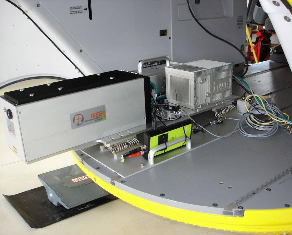 Components of an Experimental Airborne Laser Scanner System DR560 Laser