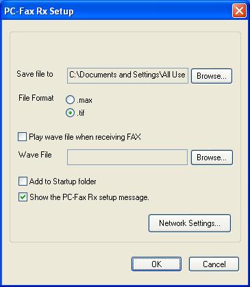 Brother PC-FAX Software (MFC models only) Setting up your PC 5 a Right-click the PC-FAX icon on your PC tasktray, and then click PC-Fax RX Setup.