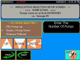 Configuring the Application The functions available when you select the Application Config button include: Select the pumps and pump modes Select primary and secondary measuring devices Select