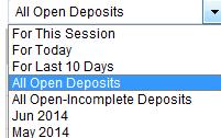To generate an Online Deposit Summary report: 1. Log in to the Corporate Capture application via the Corporate Capture URL. 2. Click Deposits. Users will be redirected to the Location Select page. 3.