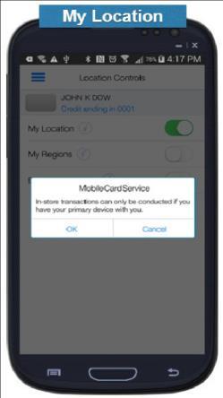 Location Controls Confirmation Dialogs Setting Merchant Controls To specify the merchant types for