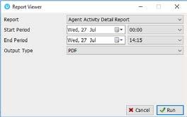 Report Agent Sign In Sign Out Report To access these reports, click the Reports button or select Tools > Call Centers > Report Viewer from the menu.