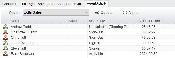 2 Changing The Agent s Icon In The Agent Activity Tab The Agent s icon in the Agent Activity tab can be based on a