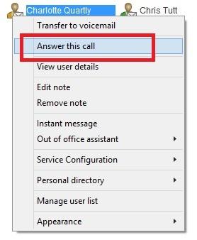 When the audio alert plays that is the reminder for the user to perform call pick-up. 10.5.12 Send Email This will open a new email window in the default Email application.