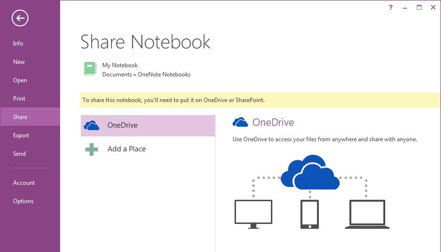 If you re upgrading to OneNote 2013 from an older version, you probably have at least one notebook stored on your computer. You can easily move these notes online so you can access them from anywhere.