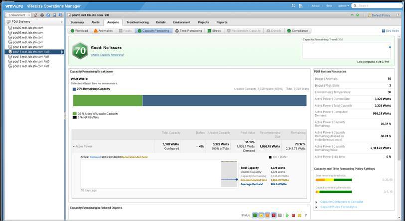eu/ipminfrastructure Detailed web-based interface on epdu G3 epdu integration into vrealize Operations Manager (coming in 2018) Intelligent Power Manager offers