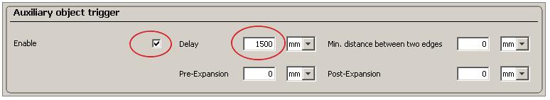 The output which is connected to the opto-coupler has to be set to Auxiliary object trigger Network options Page: MSC800