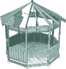 I would like to build an octagonal gazebo for my back yard this summer, the plans I have call for the sides to be 2 m each, from the center of the gazebo to one of the sides measures 1.65 m.