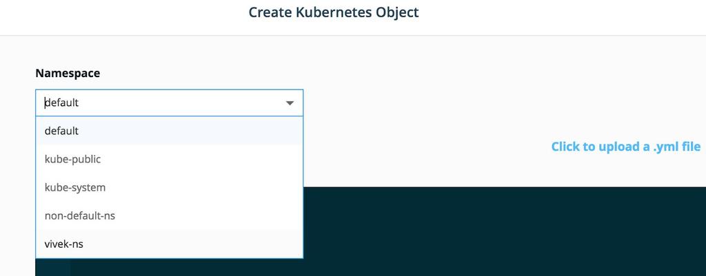Create a new Kubernetes namespace. More information on K8s namespaces here: https://kubernetes.