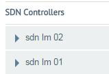 Monitoring Figure 5-9: SDN Controllers To view this information, scroll down to the SDN Controllers section and click the drop-down menu arrow that appears beside the nickname/ip address of the