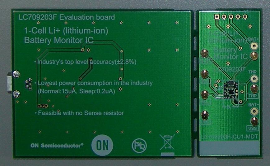 1. Overview The LC709203F is an IC that measures the remaining power of a 1-cell lithium-ion battery and displays the Relative State of Charge (RSOC).