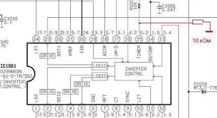 LX1691A From party monitor.net.ru gosha_gor I want to share with deprotection inverter IC type LX1691A: Dana 14 foot chip called as OP-SNS is grounded on the case. Works OK. MP1009 From party monitor.