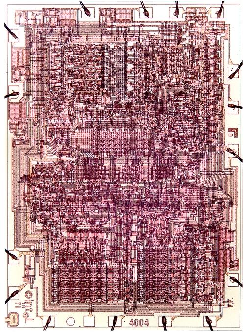 4004 First microprocessor (1971) For Busicom calculator Characteristics 10 μm process 2300 transistors 400 800 khz 4-bit
