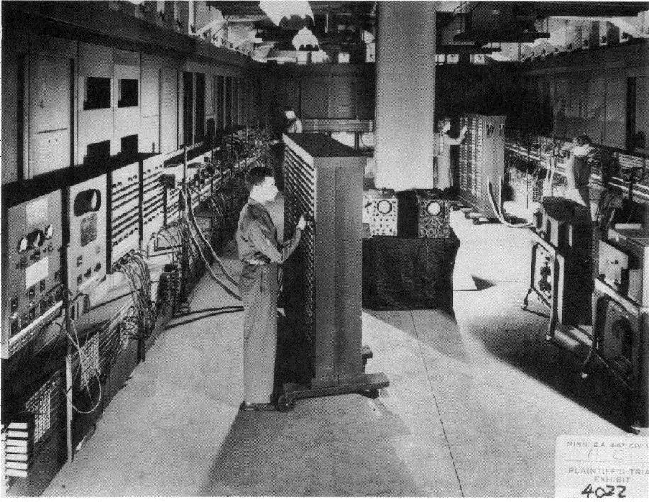 ENIAC Vacuum tube based BIG BRAIN ENIAC 1,800 sq.