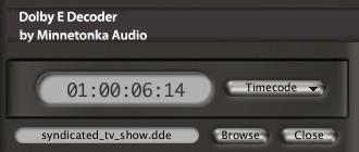 This is done by clicking on the Browse button under the timecode display (see Figure 2-6).