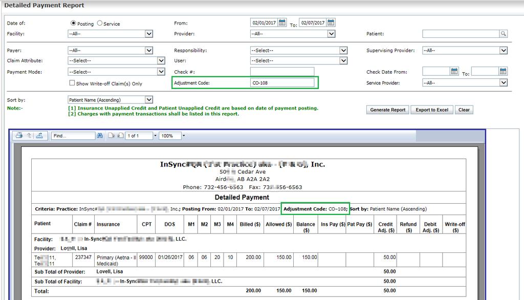 OTHER CHANGES IN BILLING This section includes other changes done in the Billing section. InSync Product Release Notes v8.6.