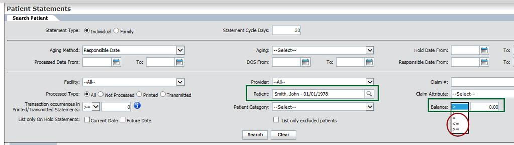 Figure 18: Added MRN to Claims Submission Report SHOWING ZERO-BALANCE LINE ITEMS ON PATIENT STATEMENT Currently, patient statements do not display the line items for which the patients do not have to