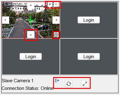 Parameters Configuration Icon Table 1-1 Icon Description Description Direction Buttons Click Click, the lens zooms in., and the lens zooms out.