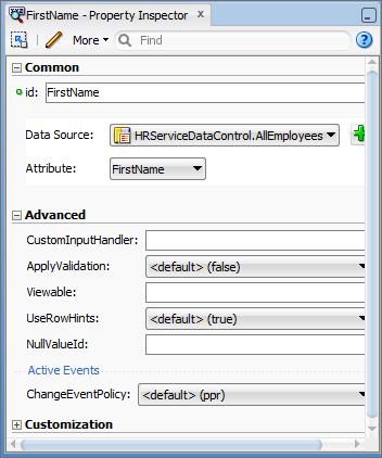menu on a binding in the Structure window Or select the binding in the Structure window and use the Property