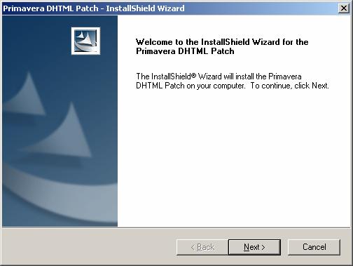 After installing Service Pack 2 build 3000.0011, a DHTML patch will need to be installed. Select the <P3ec.41.HotfixPatch.031005.exe> file to run the setup 1.