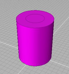 2. Click Extrude. The Console prompts: Pick profile curve. 3. Click the combined object. The Console prompts: Extrusion length: 1. 4.