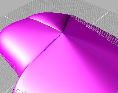 Exercise 22.2: Adding More Internal Curves Purpose This exercise illustrates how to achieve a more precise surface. Step 1: Increase the surface detail 1. Open the file Radialsweep03.st. 2. Click the RadialSweep icon.