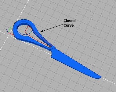 Step 3: Place a curve exactly at the desire depth 1.