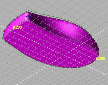 In the Modeling Tool panel, enter in the Radius field the value 0.