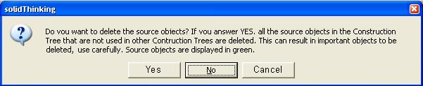 2. Select solid 2. 3. Press the C keyboard shortcut or select the Edit > Collapse Construction Tree menu option.
