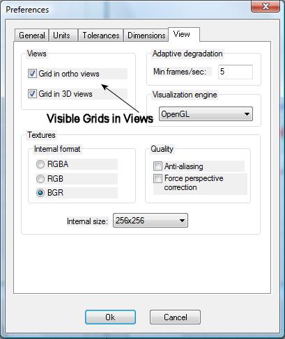 Step 2: Hide one or more grids from view 1. Open the Grid setup dialog. 2. Click the grid you want to hide under Visible grids. Step 3: Hide all grids in the 3D view 1.