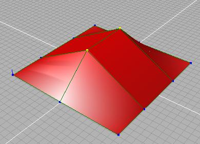 Step 2: Modify a NURBS surface You can modify NURBS surfaces by translating, rotating, and scaling control points. 1. Select the NURBS surface. 2. Switch to Edit mode. 3.