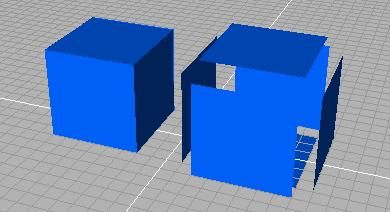 As you can see in the images above, the cube is created with 6 four-boundary surfaces and not with a single surface,
