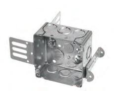 2 2 1 /2 DEEP GANGABLE STUD BOX WITH CLAMPS 3 High X 2 Wide 16.0 CU. IN. Wraparound bracket for 2 1 /2 and 3 5 /8 steel stud.