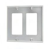 Wall Plates - Stainless Steel DECORATOR WALL PLATES GRADE STAINLESS STEEL DECORATOR WALL PLATE 1-Gang.