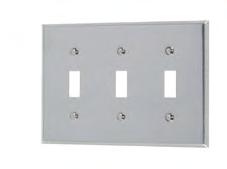 45723 #430 10/100 STANDARD WALL PLATES STAINLESS STEEL TOGGLE SWITCH WALL PLATE 1-Gang.