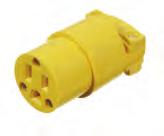 Plugs and Connectors PLUGS (MALE) RATING 9 15A - 125V WITH CABLE CLAMP Rubber - 3 wire.