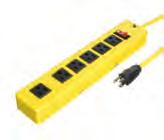 15M, 15A-125V 40571 Blue & Yellow 1/3 30M, 13A-125V 40574 Blue & Yellow 1/3 FLUORESCENT HIGH VISIBILITY 12/3 SJTW SINGLE OUTLET