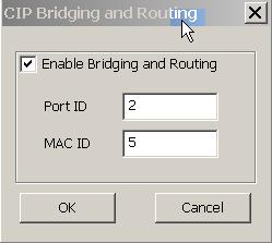 45 Figure 18. Example for EtherNet/IP / DeviceNet routing Figure 19. CIP Bridging and routing as in figure 19 The Modbus/TCP or Modbus/UDP connection is tried first.