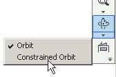 The Constrained Orbit can be used to rotate the model about axes in Model Space, equivalent to moving the eye position about the