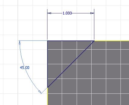 (Hint: create the angle dimension by selecting the two