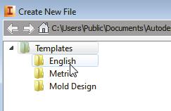 7-4 Tools for Design Using AutoCAD and Autodesk Inventor The New File Dialog Box and Units Setup When starting a new CAD file, the