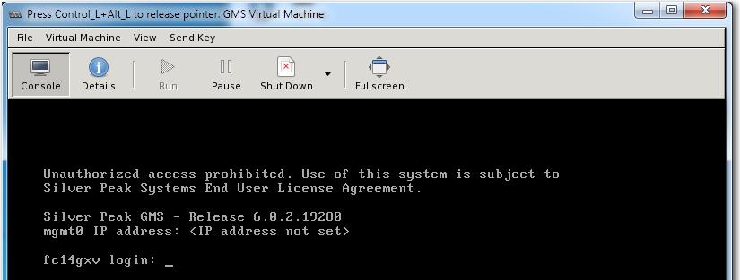GMS / KVM Hypervisor If you re not using DHCP, then you must configure the static IP address and default gateway.