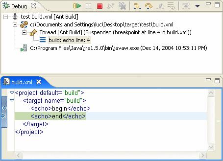 Ant Integration Cont d Ant Debugger Breakpoints Stepping Termination