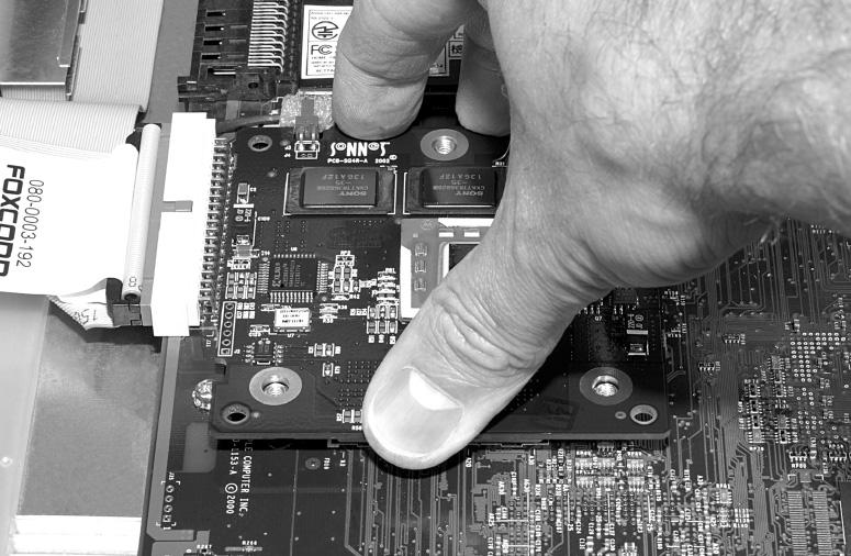 The s must be positioned properly on the heat sink. Examine the s and note the short and long sections, and the dimple.