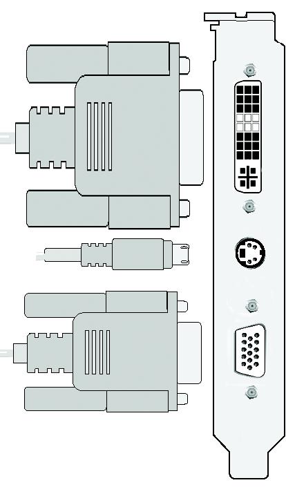 Monitor DVI-I to D-Sub Connector Analog LCD Monitor VGA