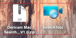 2 SearchTool for Mac OS You can find the Dericam Mac SearchTool.zip for Mac OS in the included mini CD.