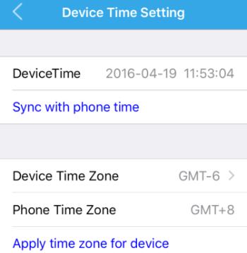 4.4.9 Device time settings You can set