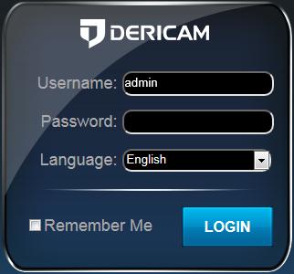 5 Web User Interface for operation Here details the Dericam camera s user interface for web browser, as well as all of the operations the camera can perform, including the Login,