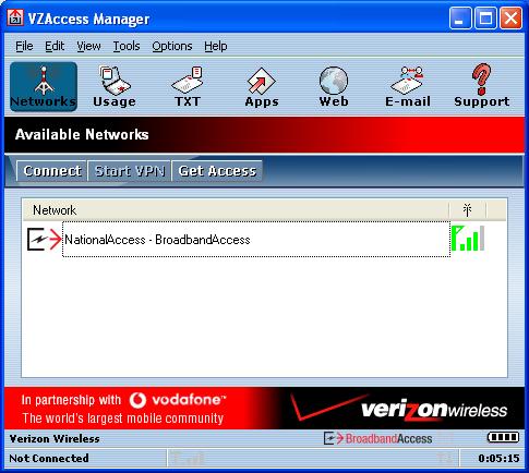 29 Verizon Wireless VZAccess Manager contract or to sign-up for daily session service (no commitment required). Select your activation preference and follow the online screens to complete the order.